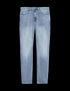 Straight Fit Vintage Wash Stretch Jeans